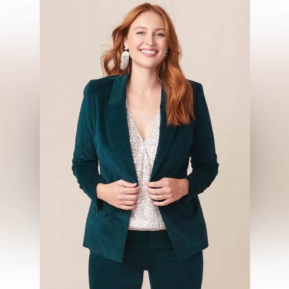 Good Hart Women’s Green velvet blazer sz Sm NWT